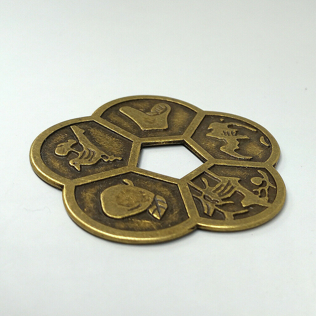 Chinese Lucky Coin Zodiac Plum Blossom Money Feng Shui