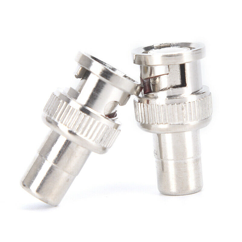 5Pcs BNC Male to AV RCA Female Coax Coaxial Connector Adapter for CCTV Ca.l8