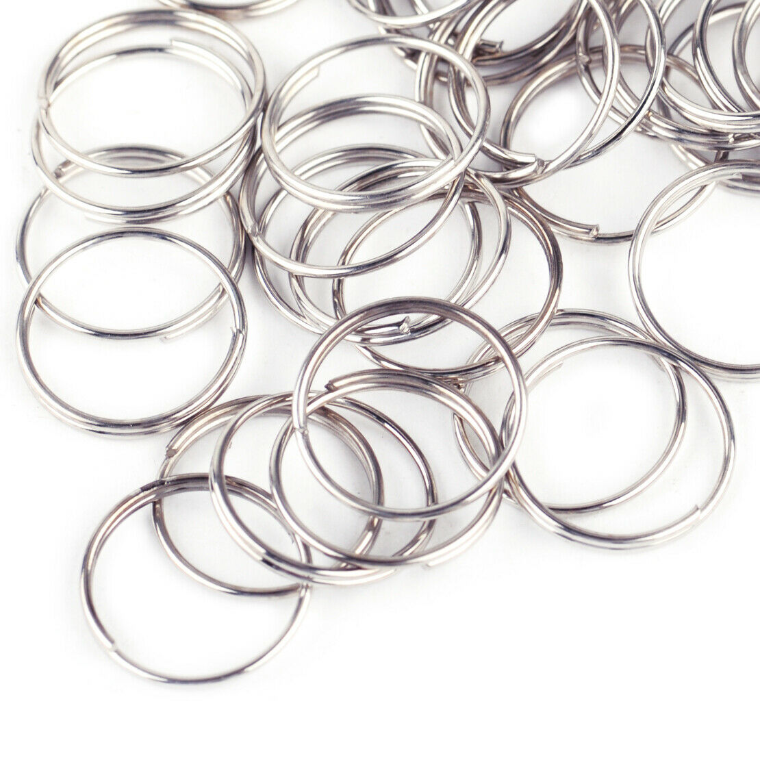 200x Metal Split Rings Jump Ring Keyring Findings Connector for DIY Craft An