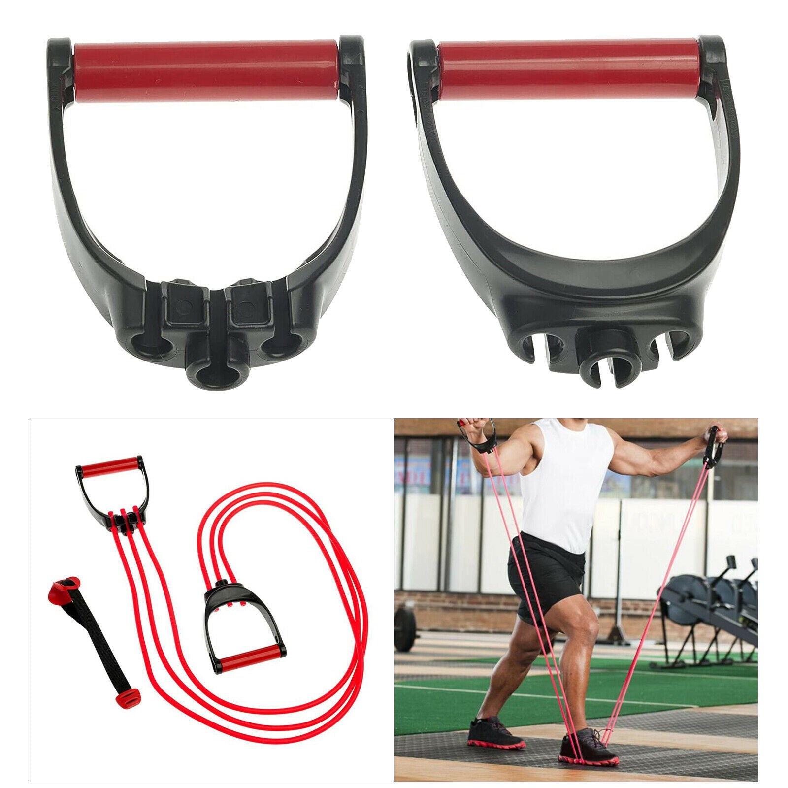 Triple Grip Expander Handles For Arm Chest Muscle Exerciser Training