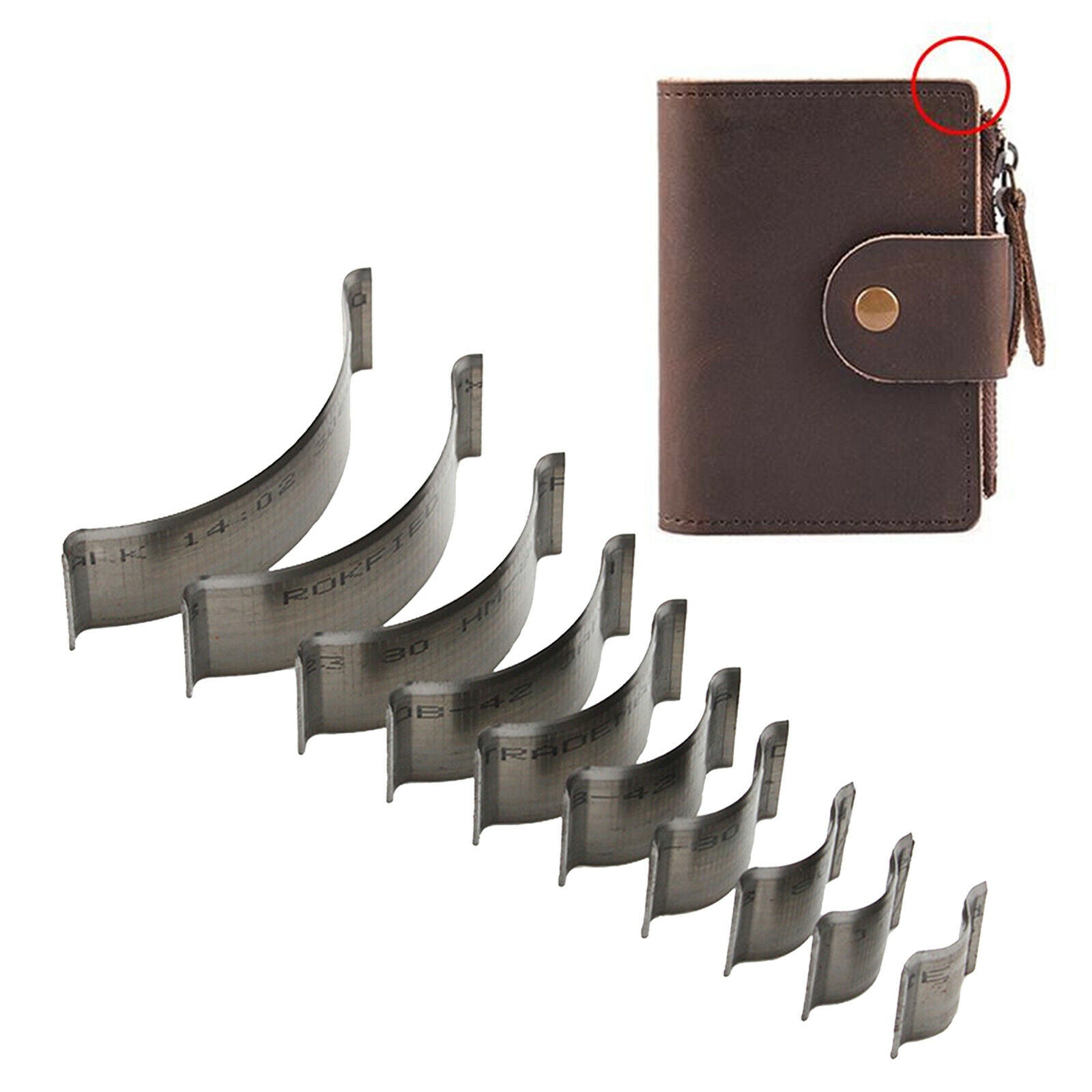 10pcs Steel Corner Cutter Trimmers Set Wallet Corner Punching Die Cut Tool