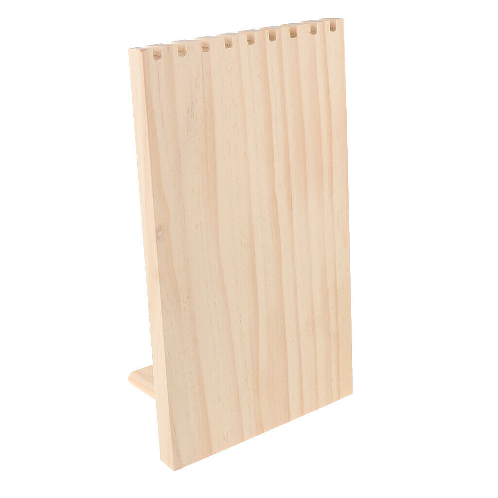 Solid Wooden Jewelry Display Show Stand Necklace Jewelry Organizer Rack