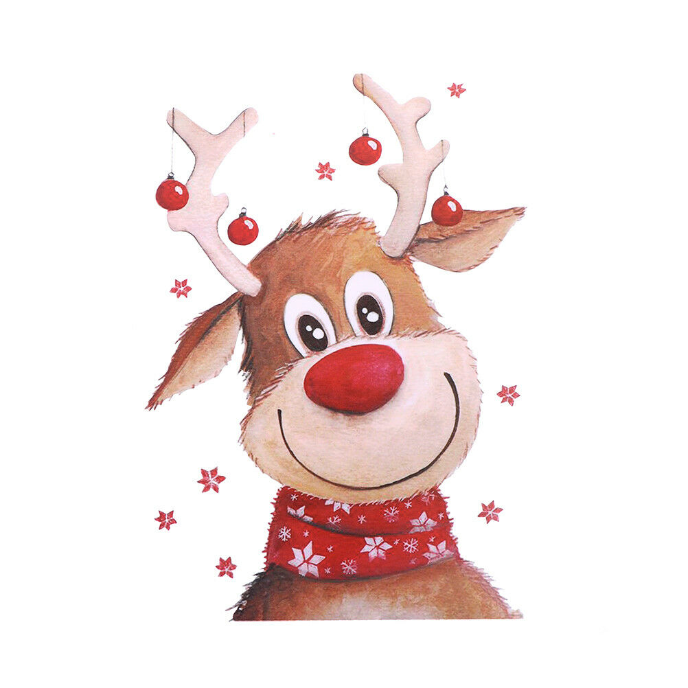 christmas patch clothing t-shirt dresses DIY decor iron-on appliques trans.l8