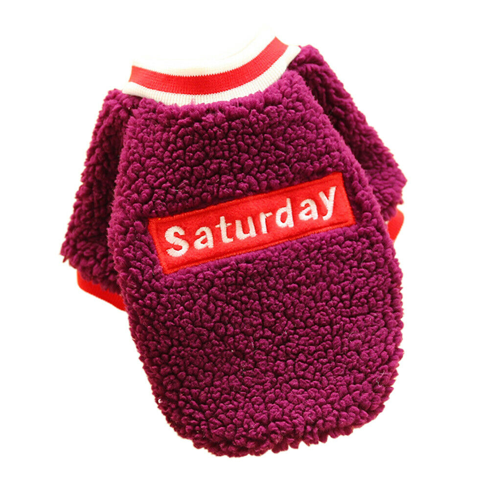 2Pcs Cute Dog Winter Warm Coat Dog Jacket Apparels For Small Dogs Puppy