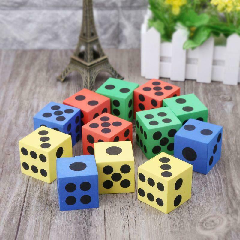 6pcs Math Toys Giant EVA Foam Dice Kid Educational Toys Party Game Dice Block