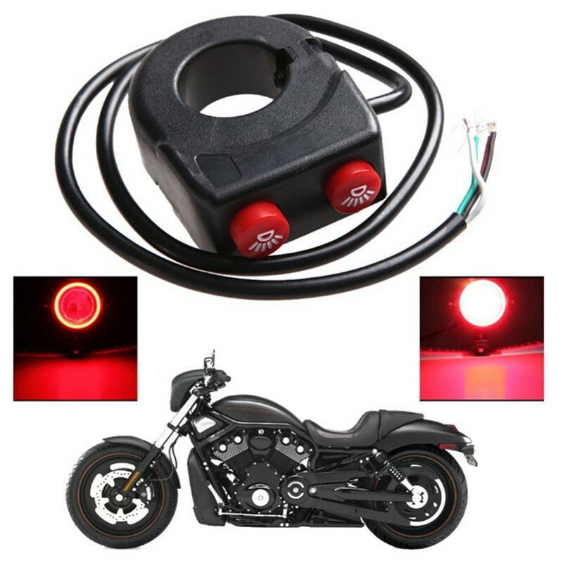 7/8'' Motorcycle Bike Handlebar On Off Button Head Spot Fog Light Switc.l8