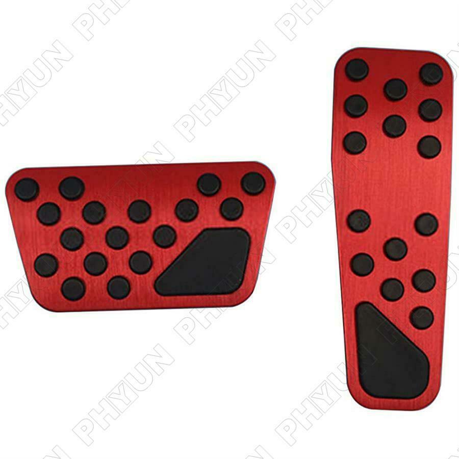 For 2009-19 Dodge Challenger Charger Chrysler 300 Gas Brake Pedal Pad Cover Red
