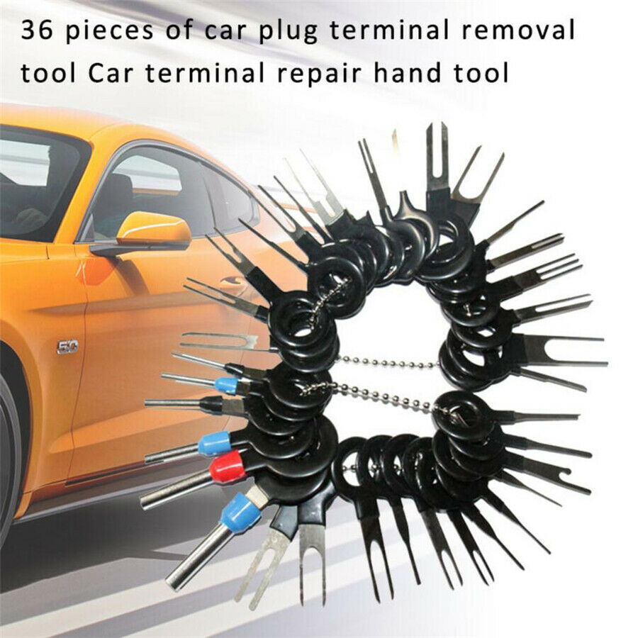 36pc Motorcycle ATV Plug Terminal Extraction Connector Pin Extractor Puller Tool