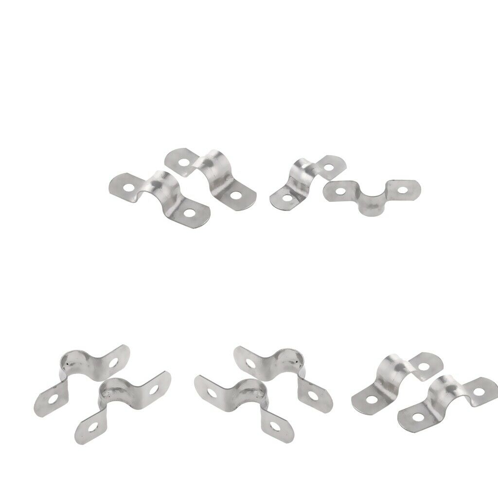 10 Pieces 304 Stainless Steel 14mm Saddle Clamp Water Filter Hose Clips