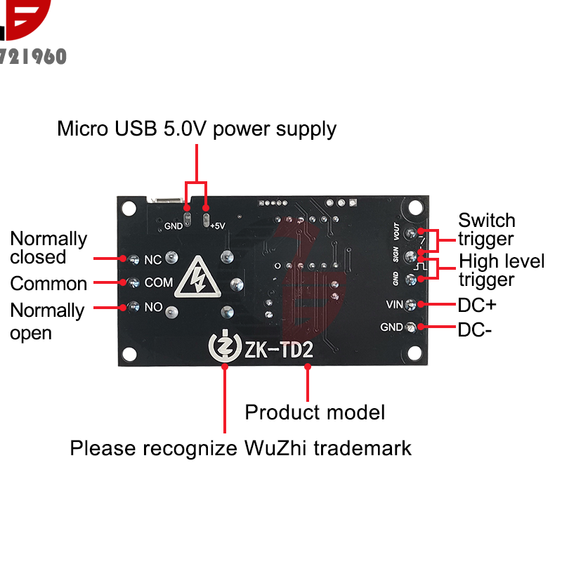 DC 5V 12V 24V Digital LED Cycle Timer Delay Switch Turn Off/On Time Relay Module