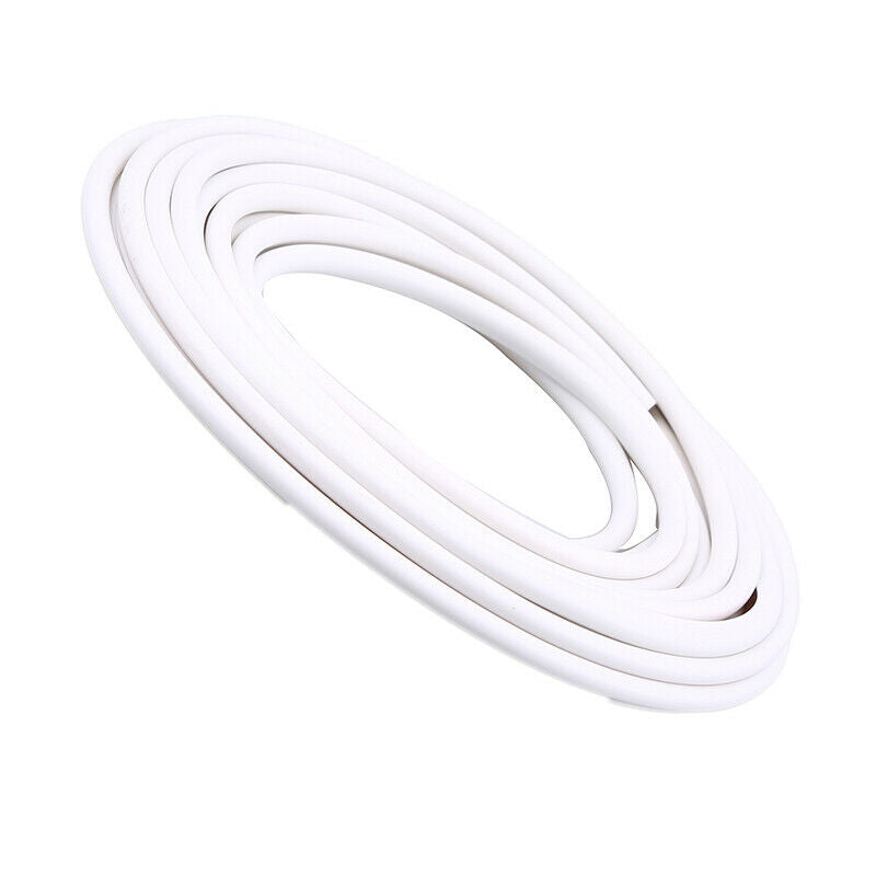5m White Car Door Edge Guard Trim Molding Rubber Seal Strip Scratch Protector