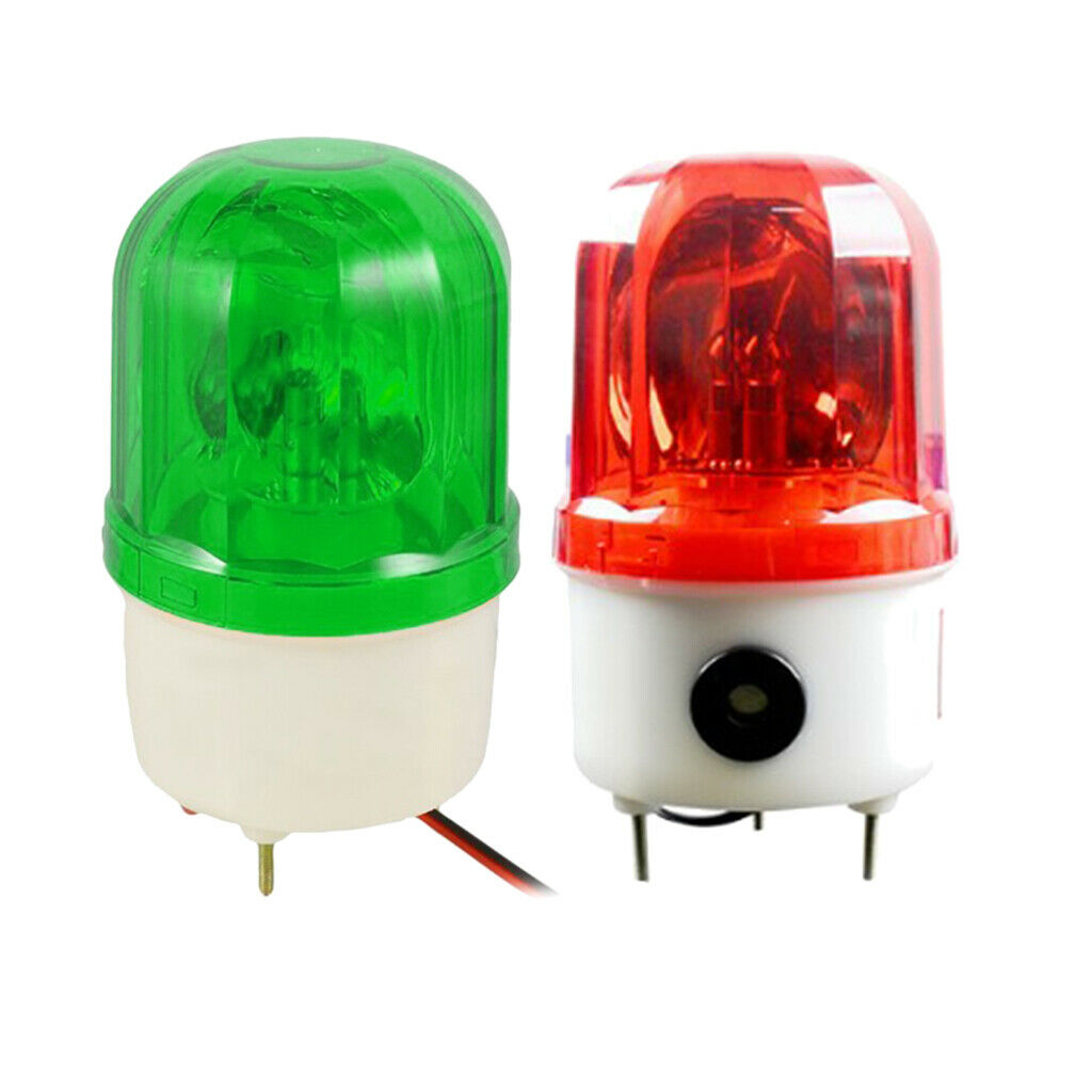 Lots 2 LED Rotary Warning Lamp AC220V Beacon Emergency Bulb Alarm Traffic