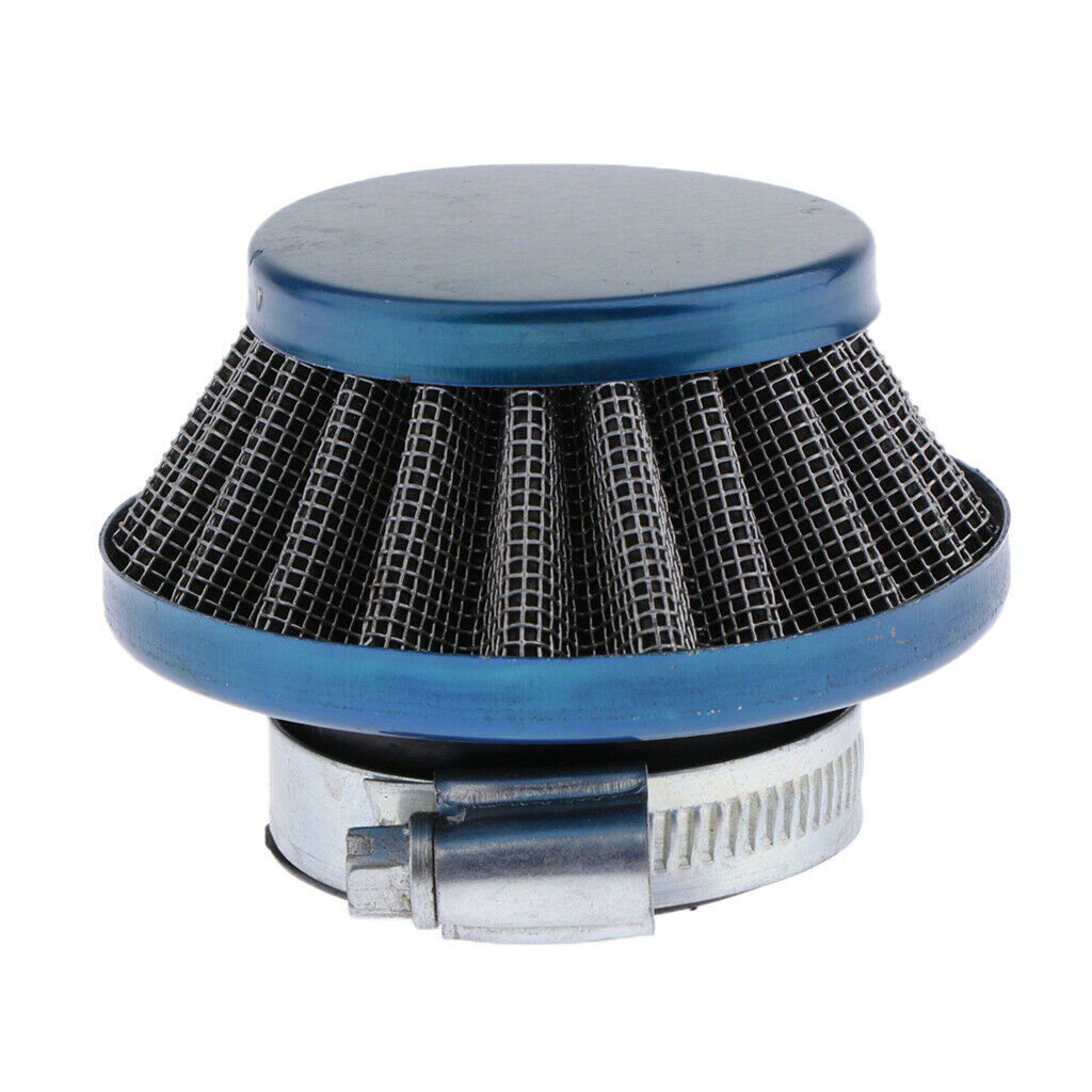 35mm Motorcycle Air Filter with Engine Inlet For 49CC 2 Stroke Blue