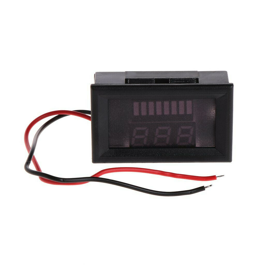 DC 7-100V Red LED Voltage Voltmeter Tester For 12V Cars lithium batteries
