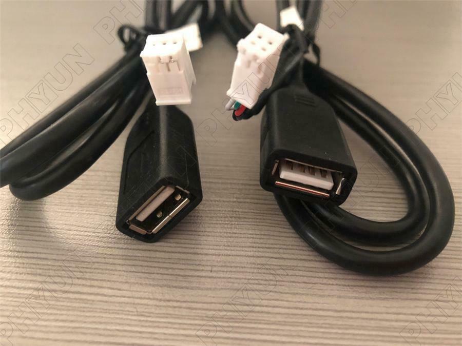 2PC 4Pin+6Pin USB Cable Adaptor For Android Car Radio Stereo USB Cable Connector