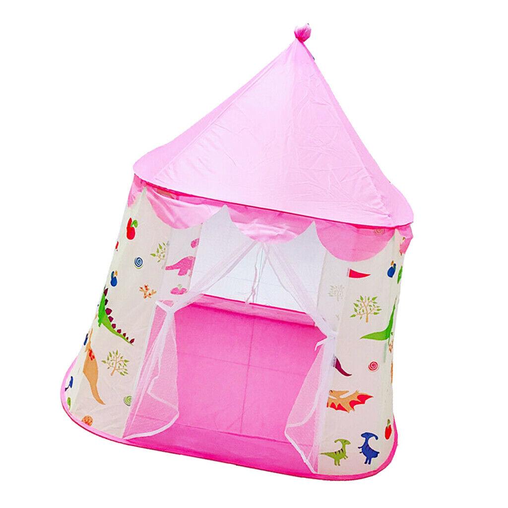 Folding Princess Castle Game Playhouse Tent Develop Games Gift Pink