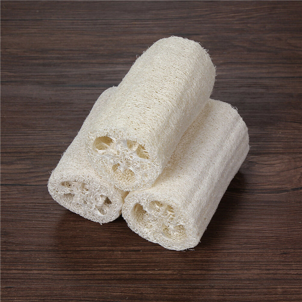 Natural Loofah Luffa Bath Shower Wash Body Pot Bowl Sponge Scrubbe.l8