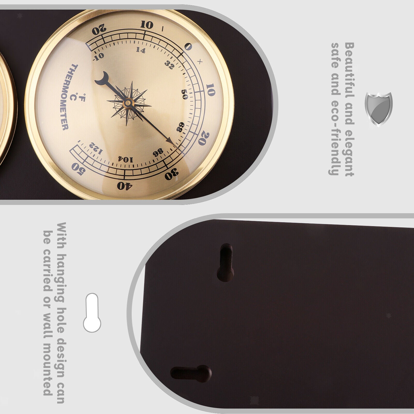 Barometer Thermometer Hygrometer Wall Hanging Temperature Humidity
