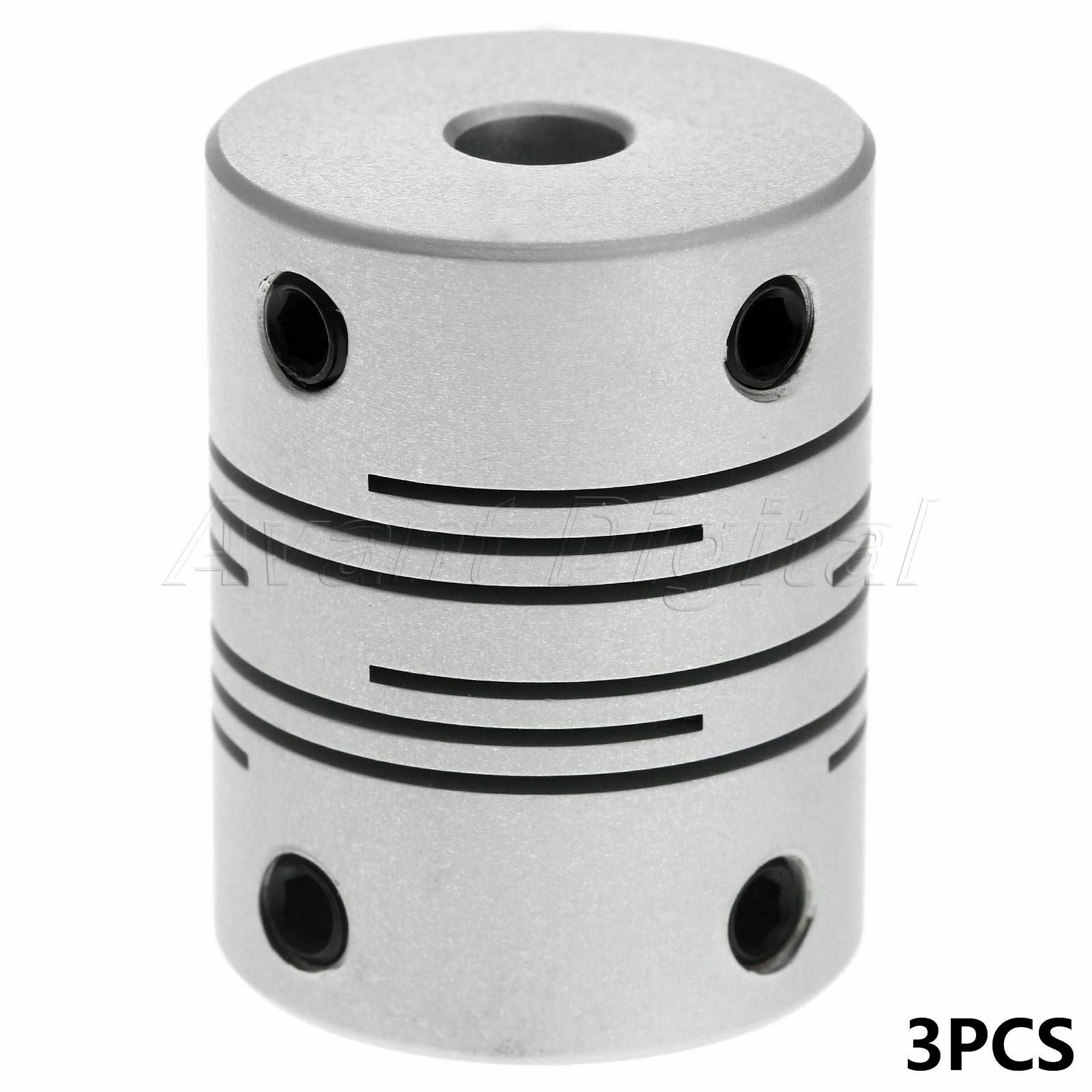 3Pcs 5X8mm CNC Motor Jaw Shaft Coupler Coupling Stepper Coupler Flexible Clutch