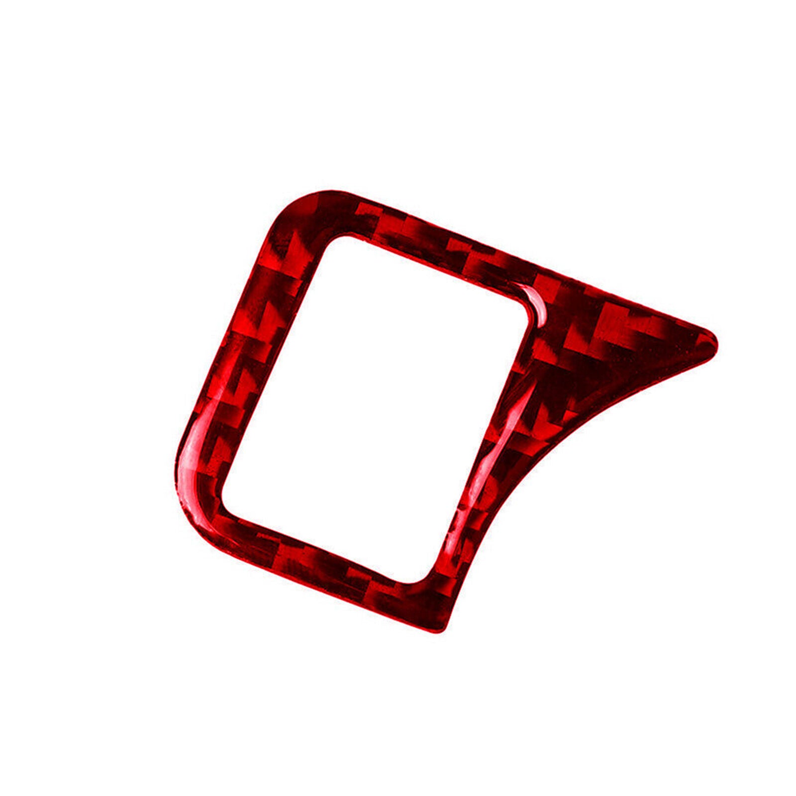 Red Carbon Fiber Headlight Button Cover Trim For Mercedes Benz CLA GLA GLE
