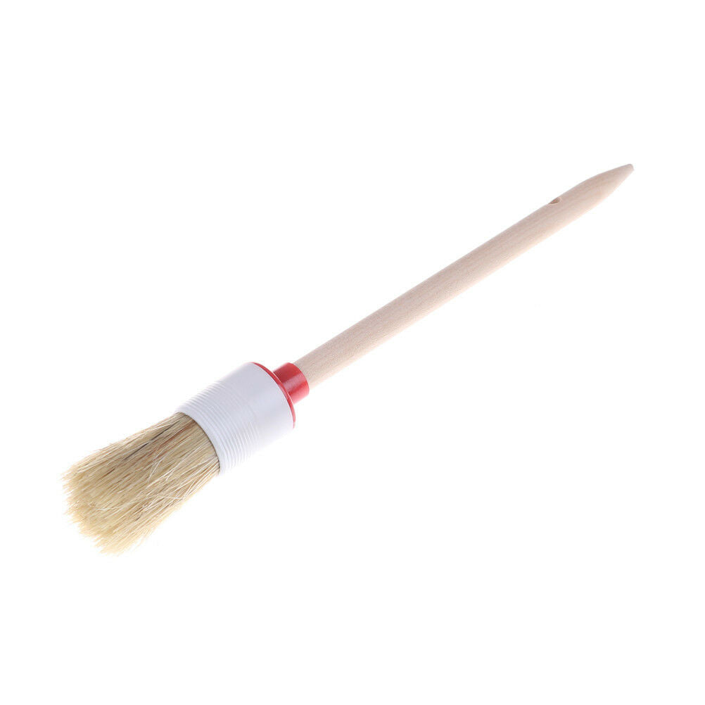Wooden Handle Round Bristle Chalk Oil Paint Painting Wax Brush ArtistJ ouA^d Pb