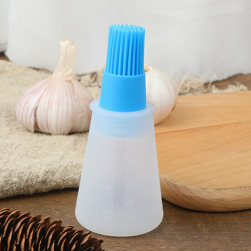 Silicone Oil Bottle with Brush Grill Liquid Oil Pastry Kitchen Baking BBQ.l8