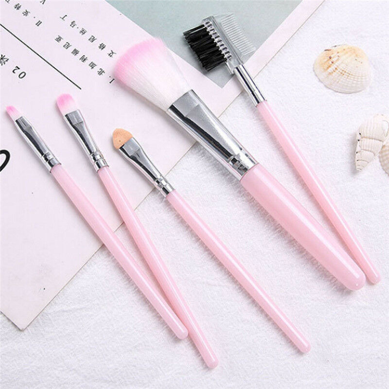 5Pcs Women Makeup Brush Eye Shadows Lipsticks Cosmetic Brushes Tools Set .l8
