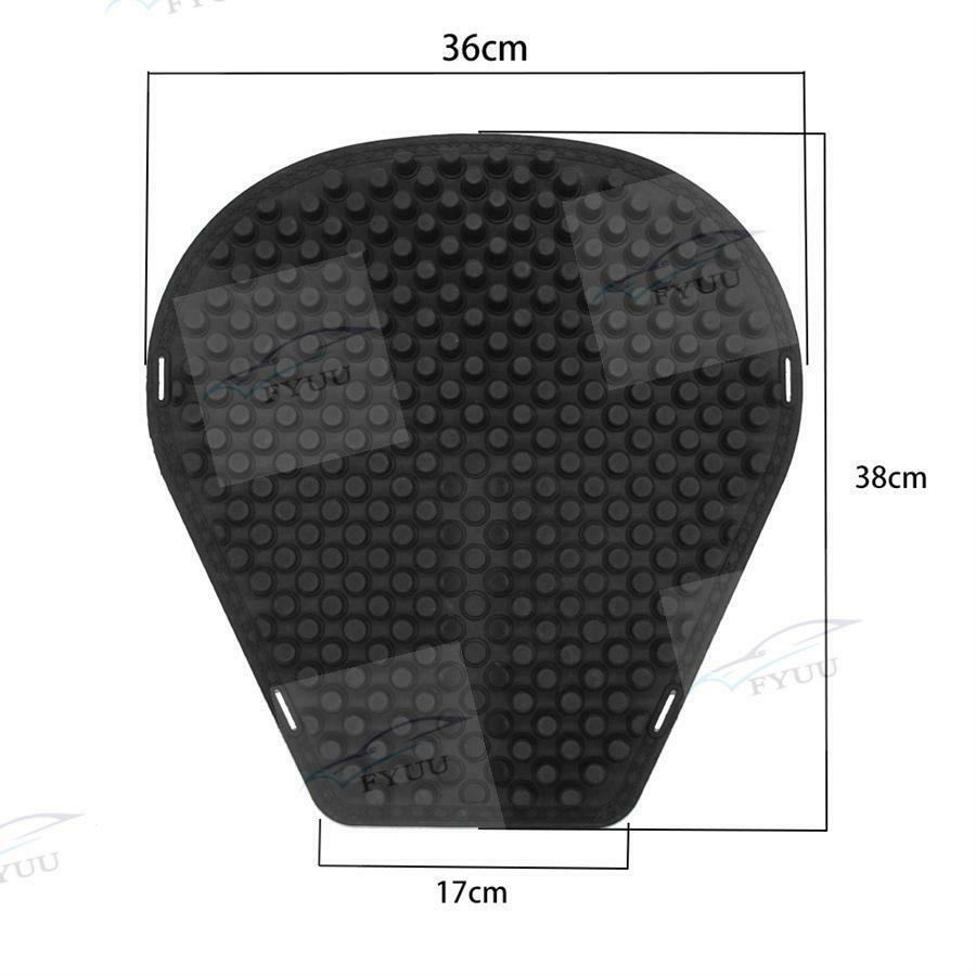 1x Silicone Motorcycle Seat Cushion Pressure Release Comfortable Seat Pillow Pad