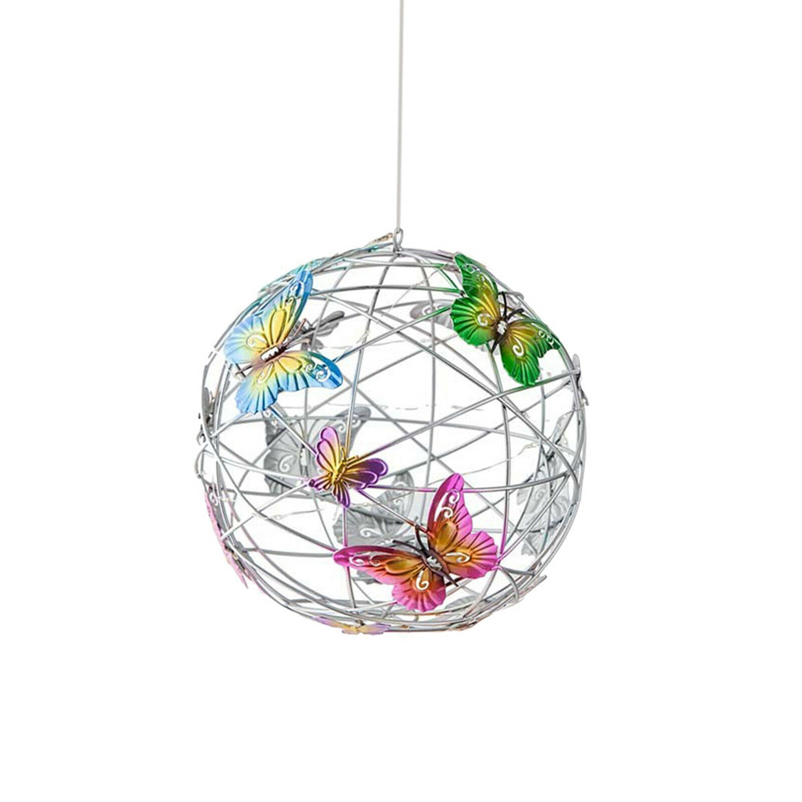 LED Hanging Solar Lights with Hook Lantern Patio Party Hang Lamp Hang Decor