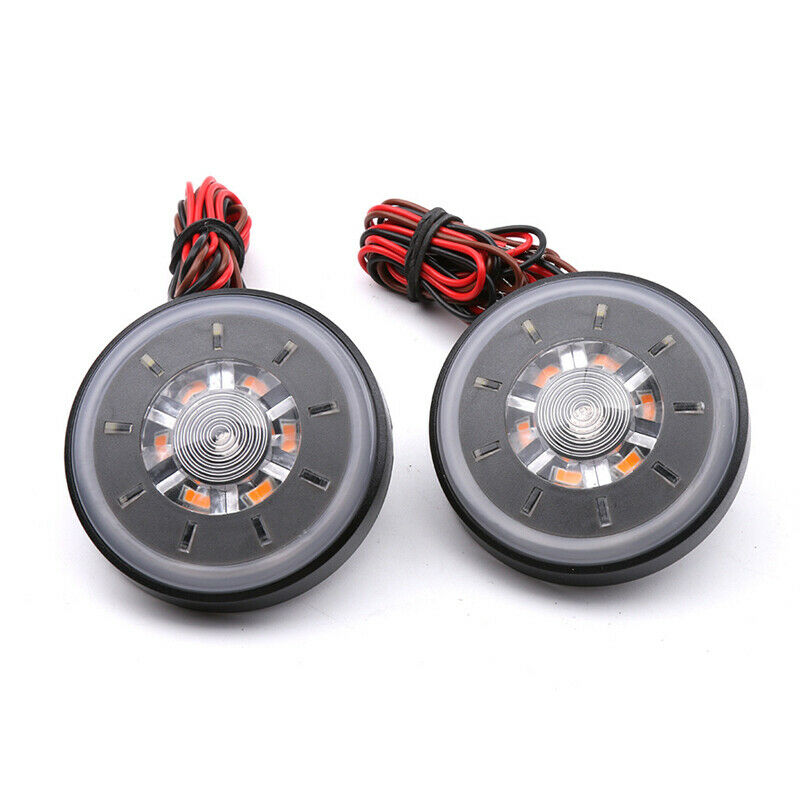 Motorcycle Scooter Round LED Brake Light Waterproof Tail Light Side Turn Signal
