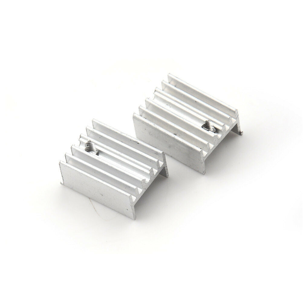 10x Aluminum Heatsink Heat Sink Sets for TO-220 Transistor 20x15x10mm gtJ Tt