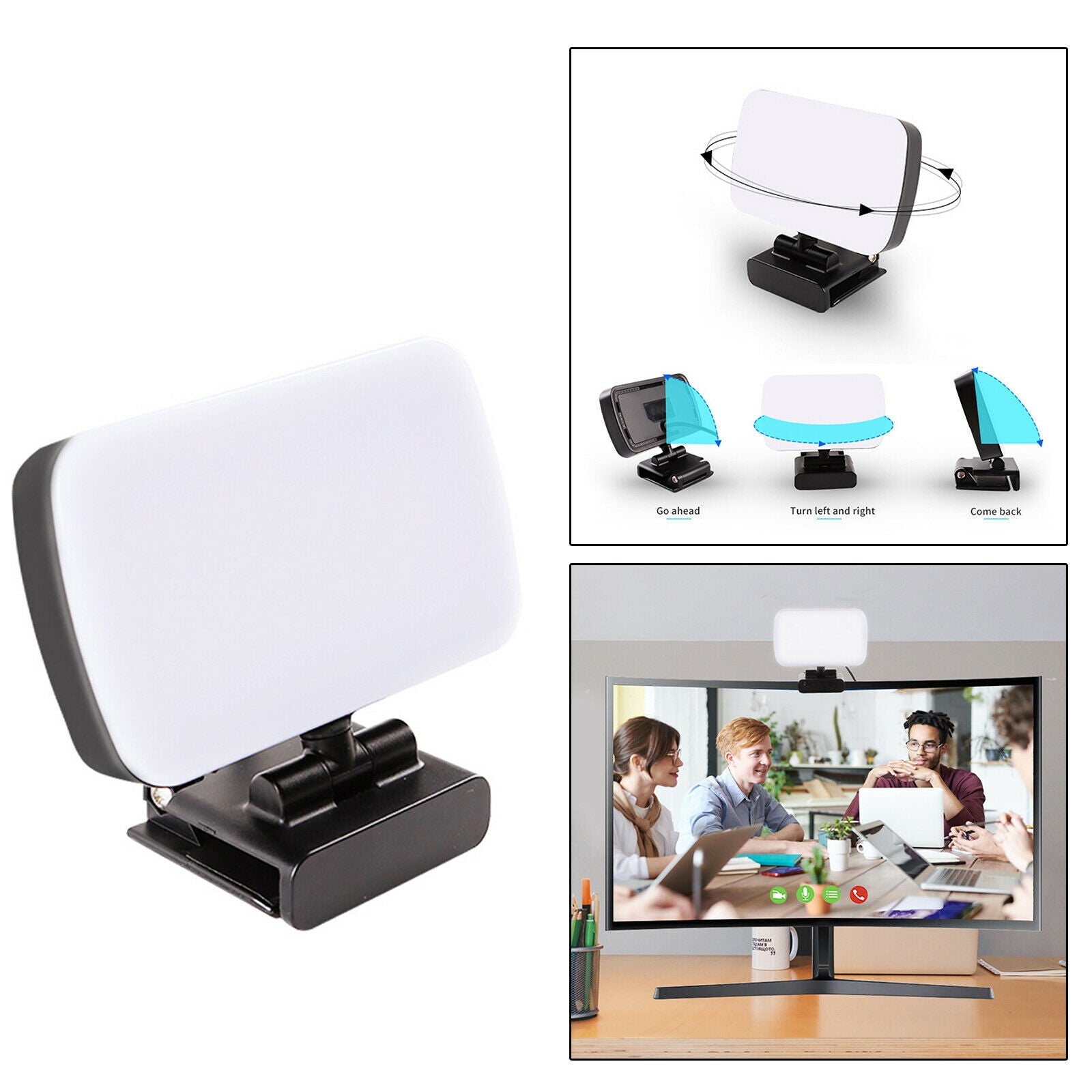 Mini LED Video Light Rechargable Pocket Photo Light for Video Recording