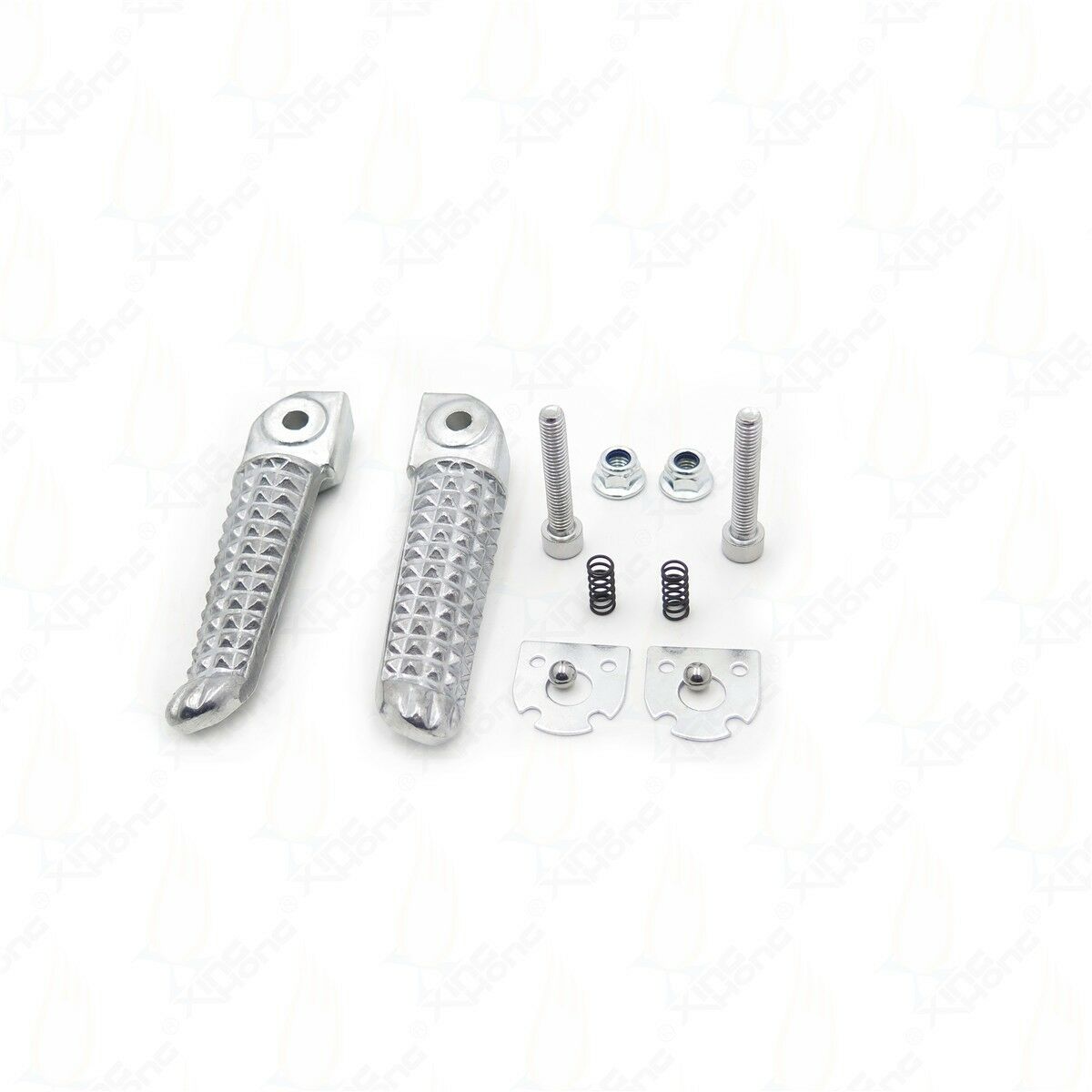 Polish Front Rear Foot Pegs Footrest Kit For Yamaha YZF R6 YZF-R6 99-11