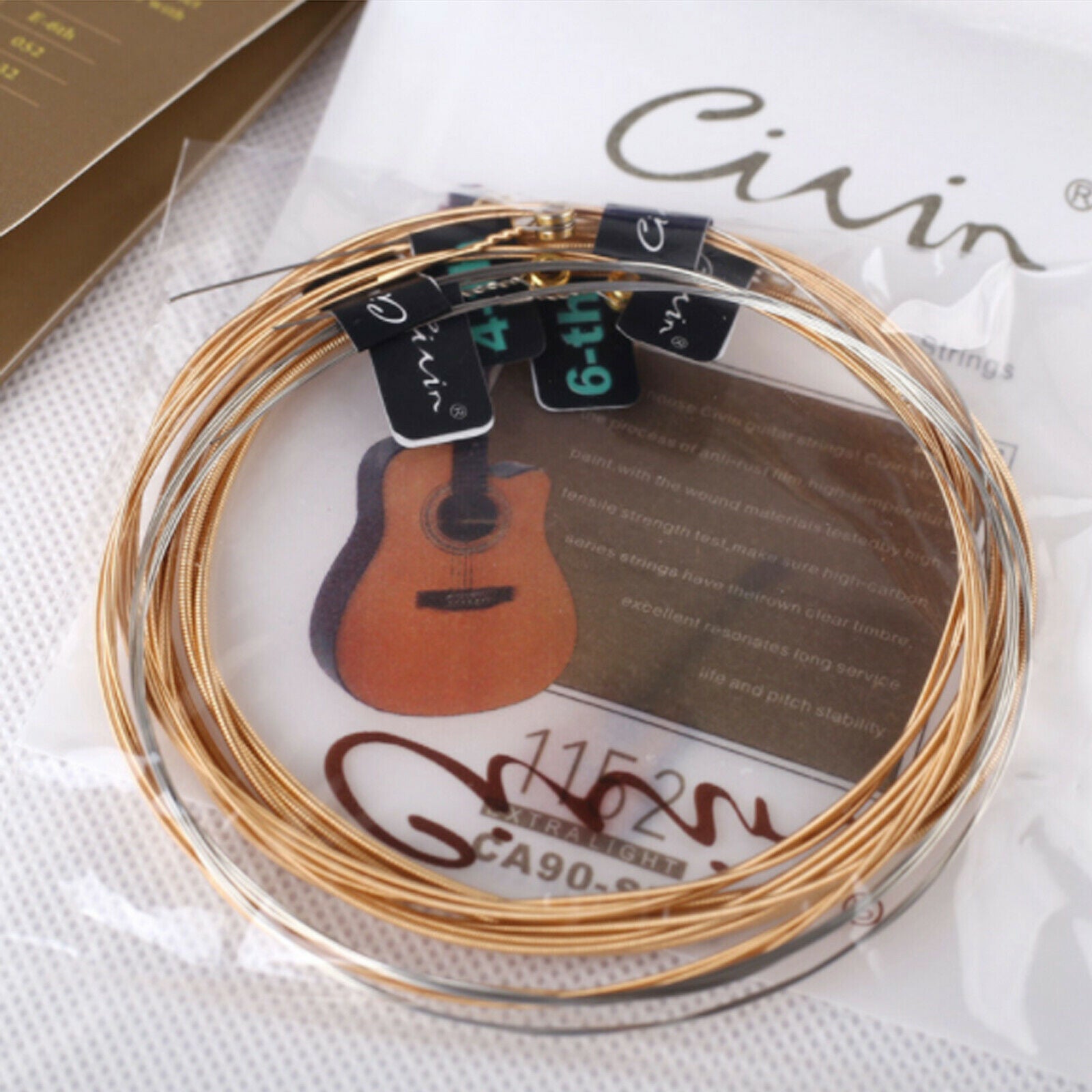6pcs/Set CA90 XL 1048 folk/acoustic guitar strings Phosphor copper string