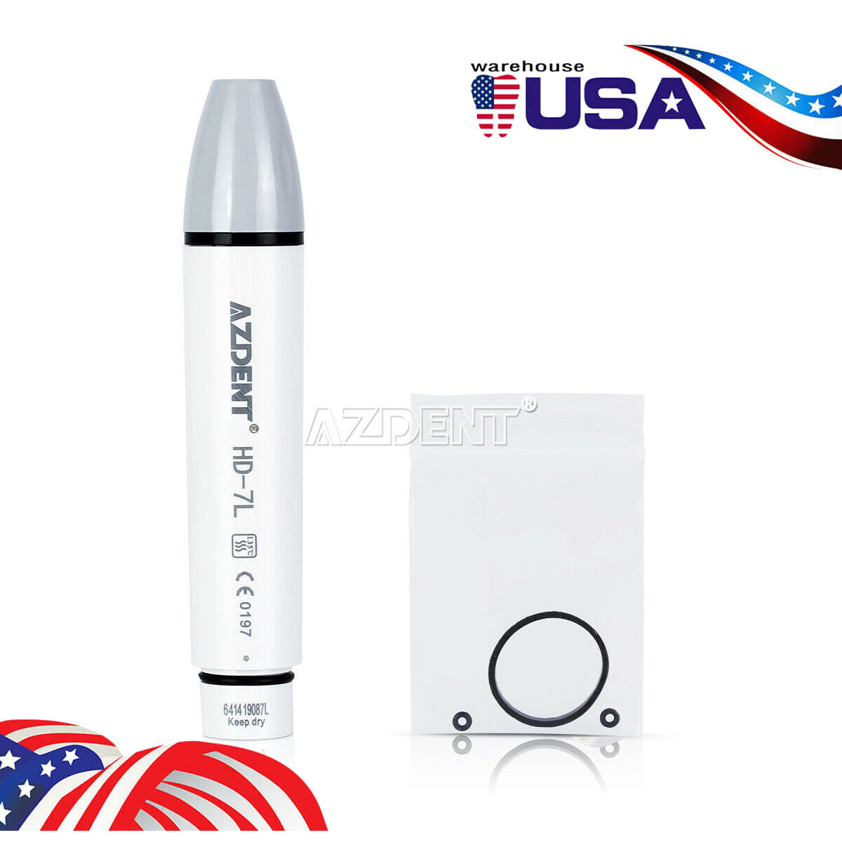 Dental Ultrasonic Scaler Piezo Handpiece fit SATELEC,DTE with LED Light AZDENT