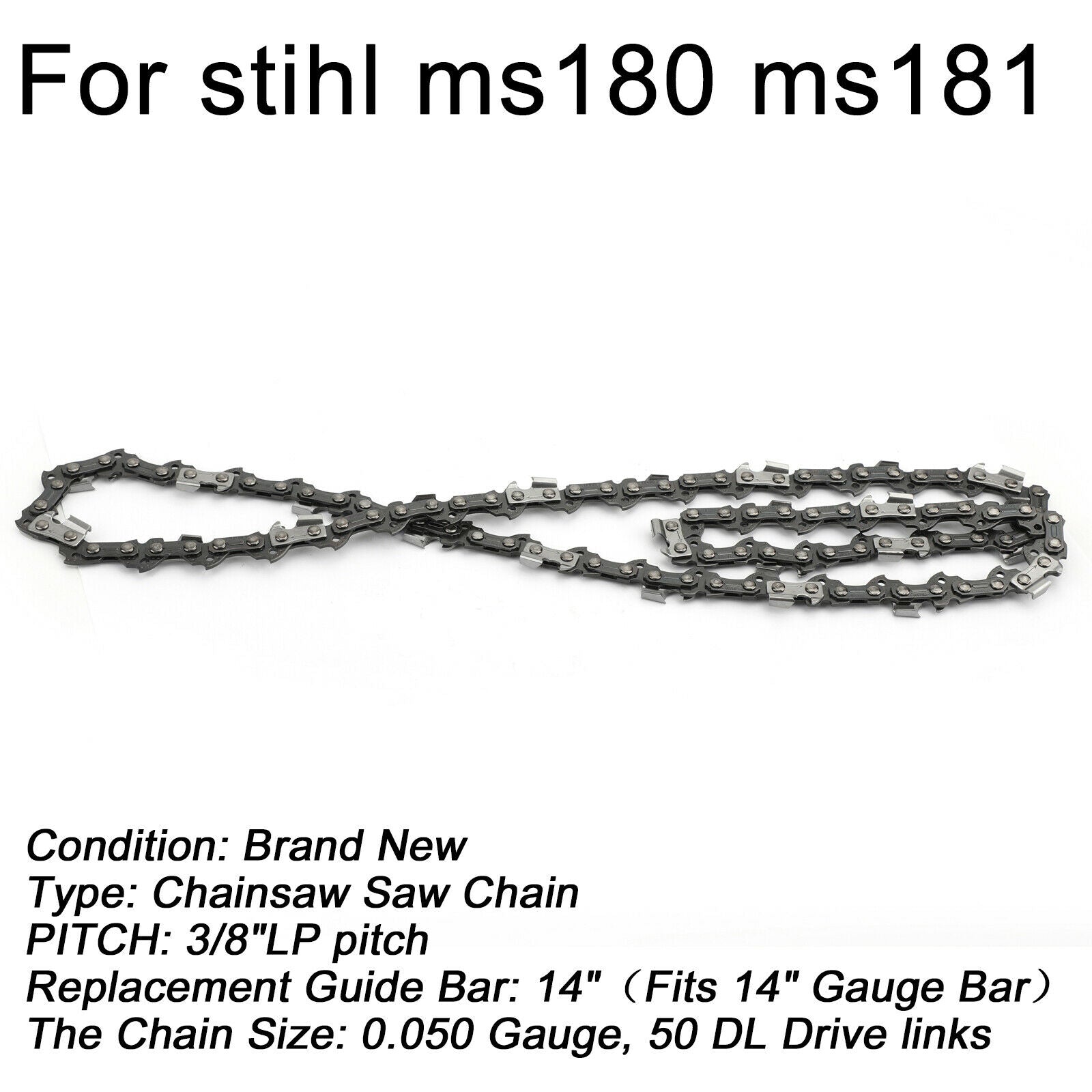 14" Chainsaw Saw Chain for STIHL MS180 MS181 chainsaw 50DL Drive Links CA