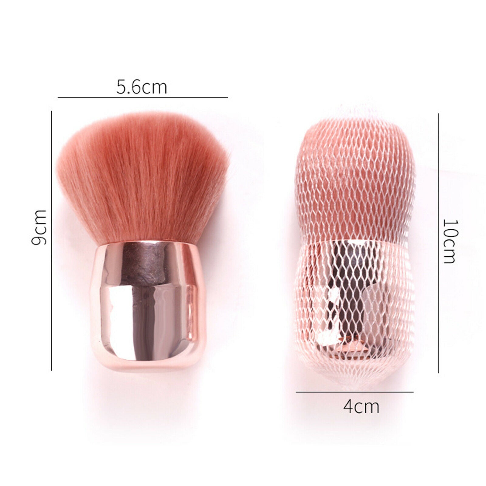 2 x Nail Art Dust Gel Remover Powder Brushes Cleaner Makeup Manicure Tool Soft