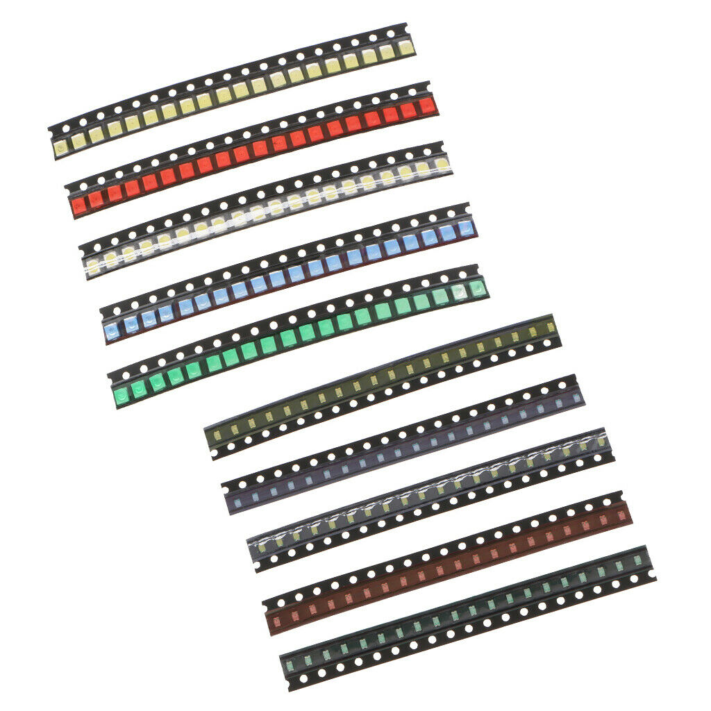 200pcs SMD LED Diode Lights Assorted Kit Super Bright SMD LED Kit 0805