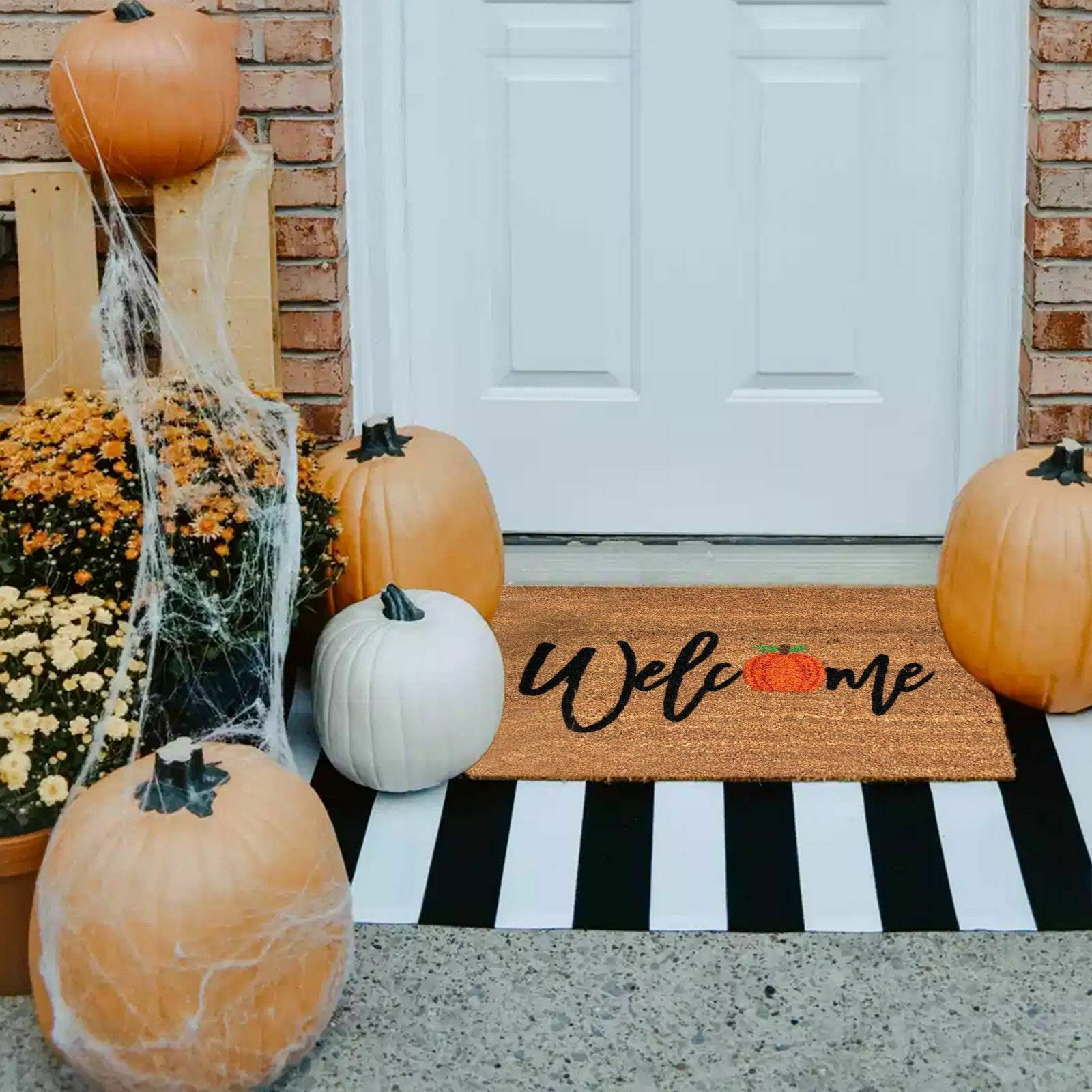 Front Door Decor Door Mat Outdoor Carpet Halloween Doormat Welcome Home Blanket