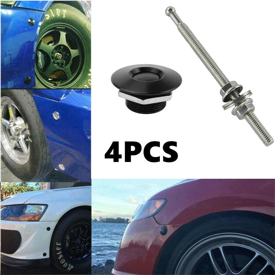 Universal Mini Quik Release Latch Fastener Hood Push Button Billet Pin Lock 25mm