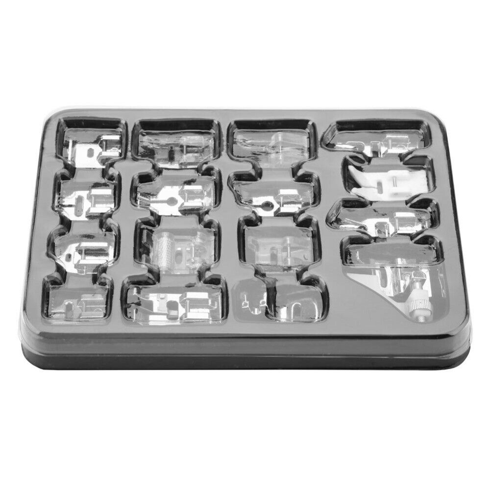 16Pcs Sewing Machine Presser Foot Feet Kit Domestic Tool Set For Brother Singer
