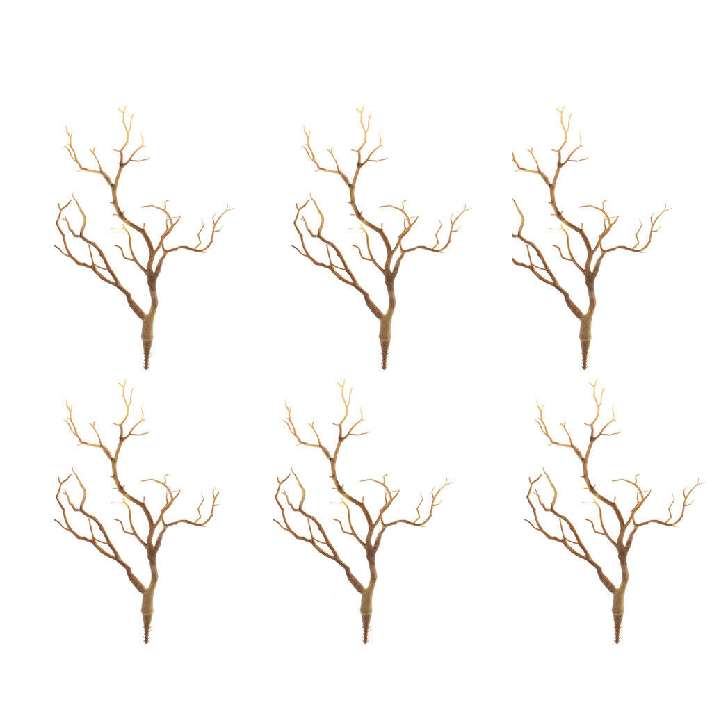 6pcs Artificial Branches Small Trees Twig Branch Table Decoration Coffee