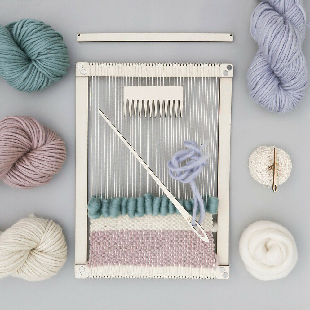 DIY Traditional Wooden Weaving Loom Craft Yarn Hand Knitting Machine Kids Gifts
