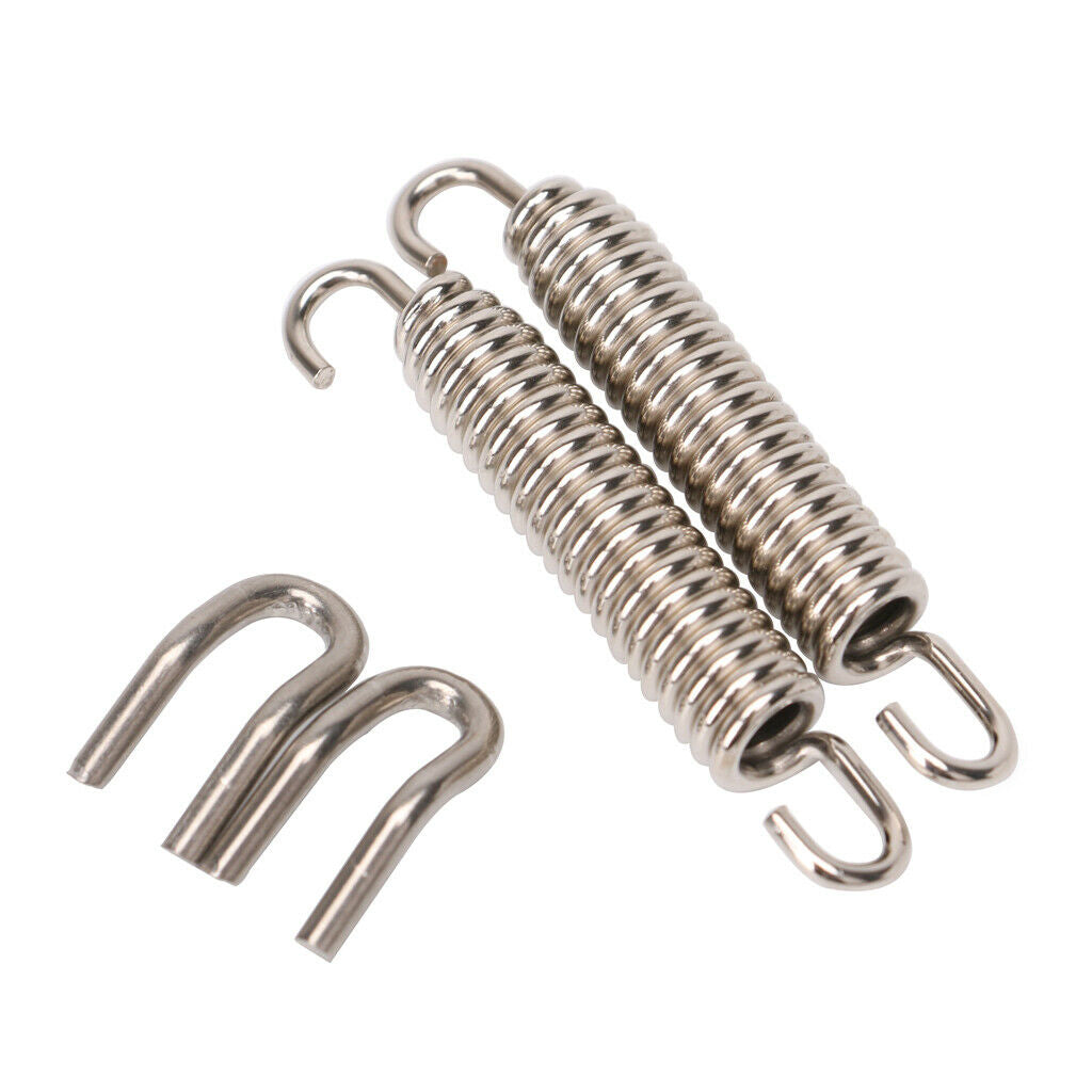 Motorcycle Exhaust Muffler Head Clamp Narrow Band Exhaust Joint, 1 Set