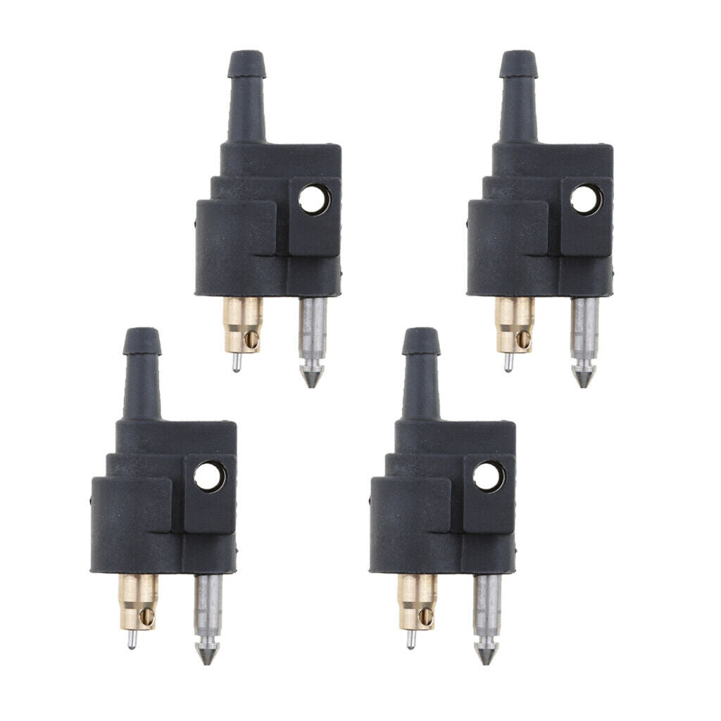 Pack of 4 Fuel Hose Line Connector Joint For Yamaha Outboard Engine Fuel