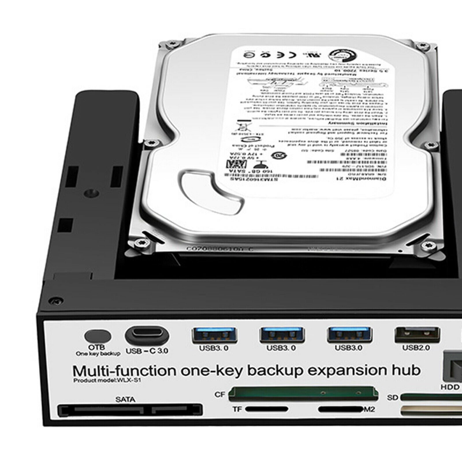 5-in-1 Hard Drive Enclosure Storage Case for 2.5 or 3.5 inch HDD Computer