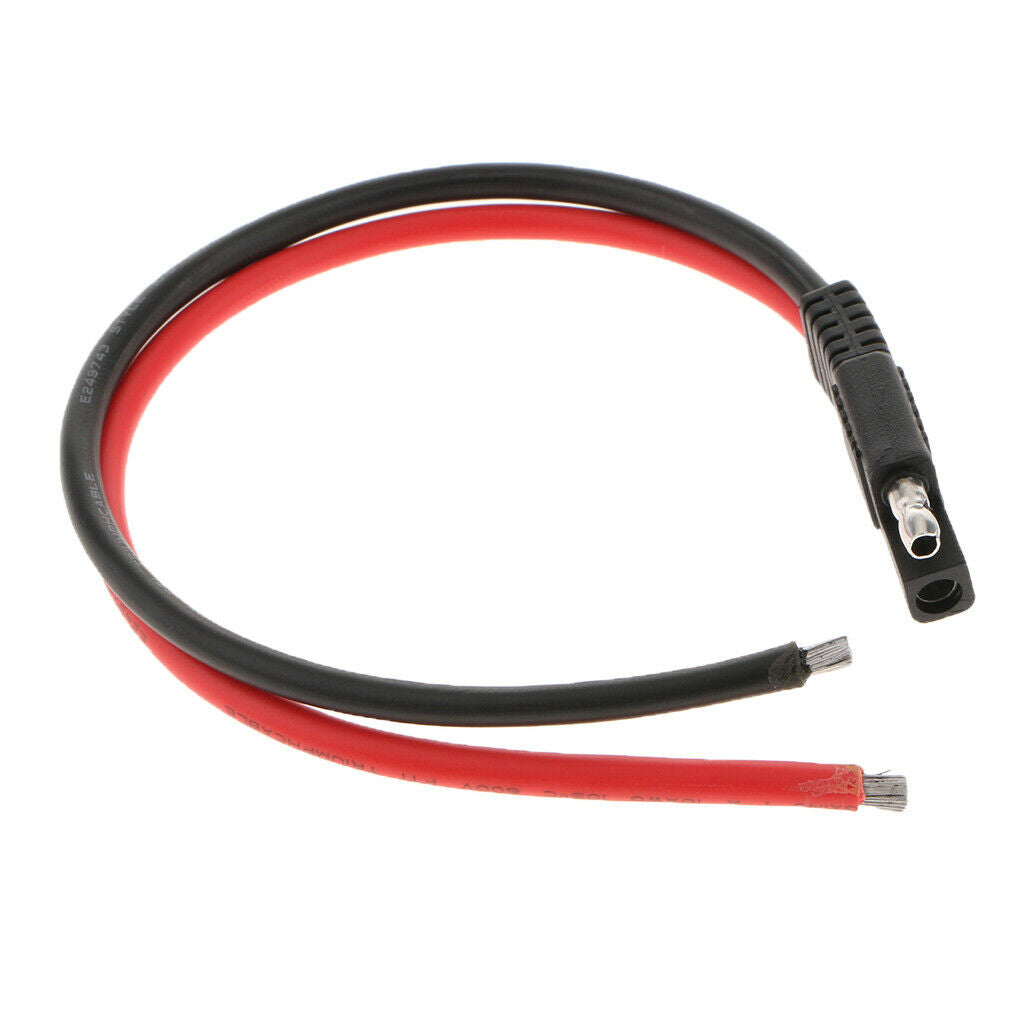 2 Piece 10AWG Solar Battery SAE Adapter Connector Harness DIY Chargers Cable