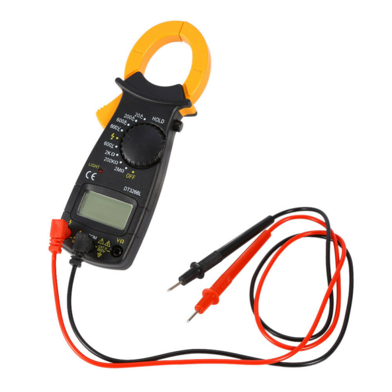 Dt3266L Ammeter Ac and Dc Voltage Burn-Proof Digital Clamp Meter Multimeter