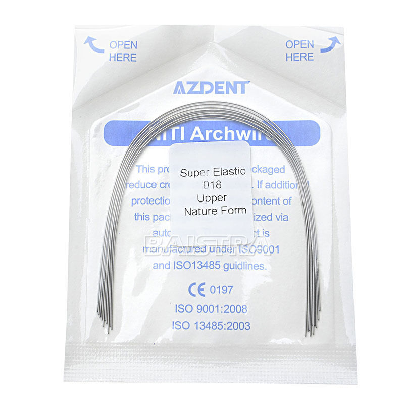 100X AZDENT Dental Super Elastic Orthodontic Niti Arch Wire Round Natural Form