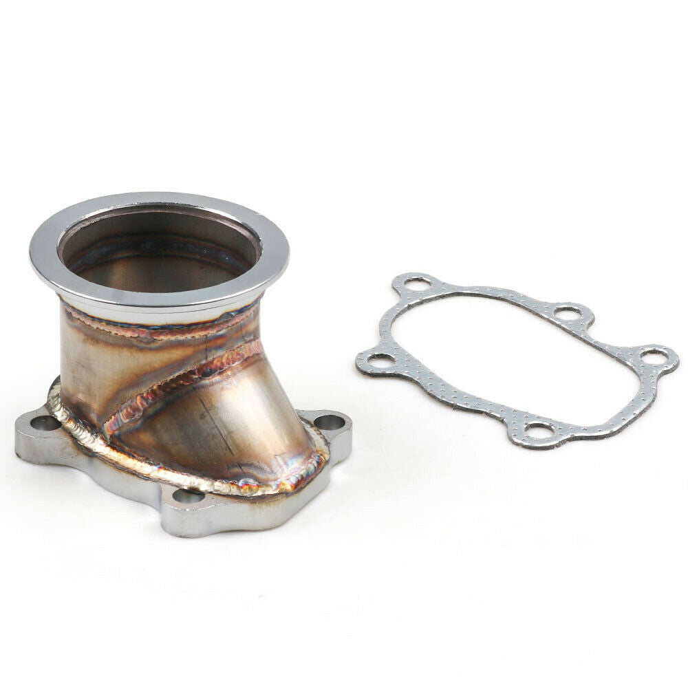 For T25 T28 GT25 GT28 To 2.5" 63mm V-band Clamp Flange Turbo Down Pipe Adapter U